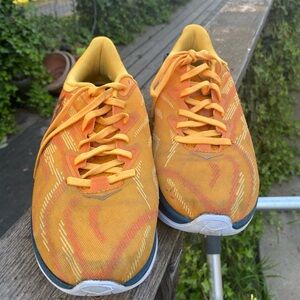 Hoka One One Orange Athletic Running Shoes